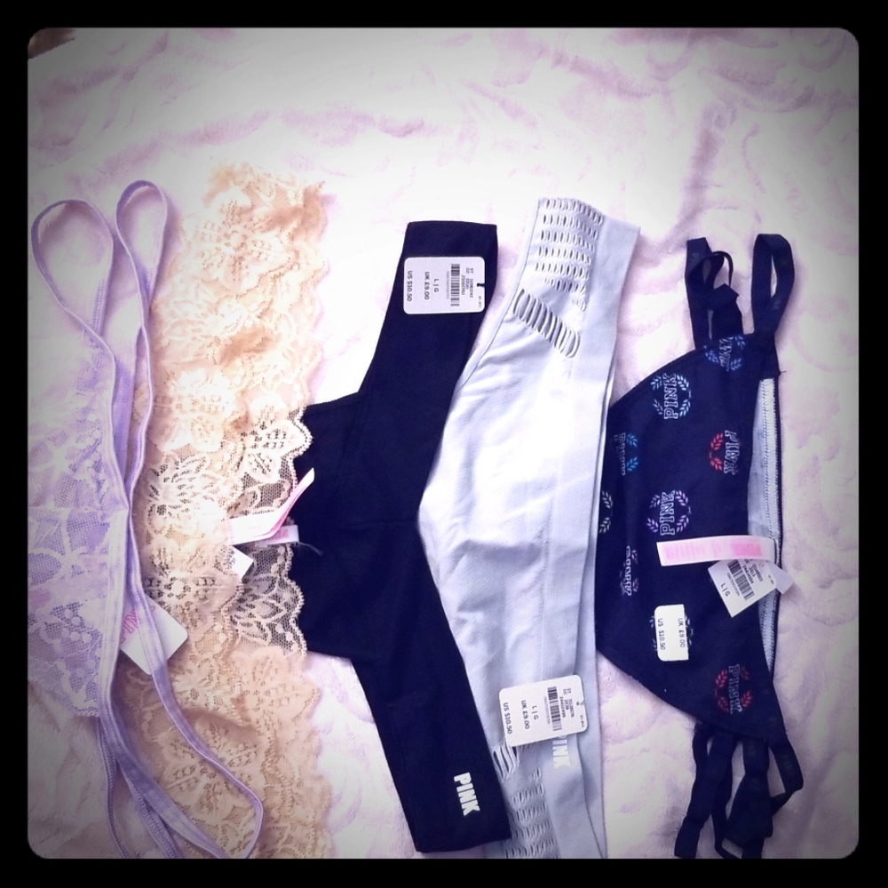Pink underwear  with tags never worn